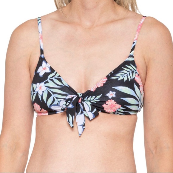 NWT Roxy Beach Classics Triangle Bikini Top with String Tie Bottoms - Picture 2 of 9